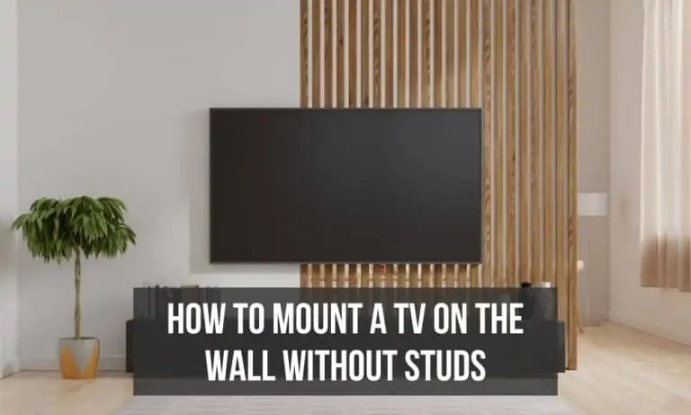 How to mount a TV on the wall without studs?