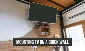 How to mount tv on a brick wall