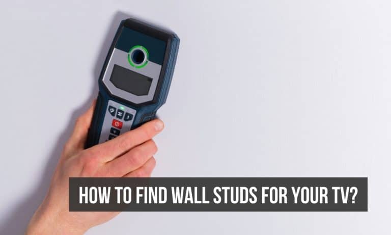 How to find wall studs for connecting a TV?