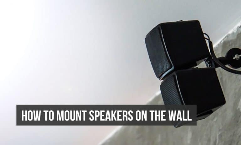 Mounting speakers on the wall