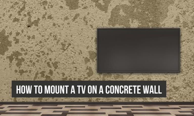 How to mount a TV on a concrete wall