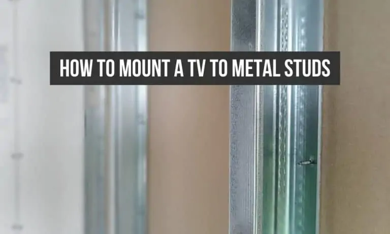 How to mount a TV on metal studs? How to mount tv to metal studs