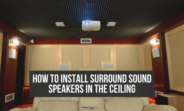 How to install surround sound speakers in the ceiling? How to install surround sound speakers in the ceiling
