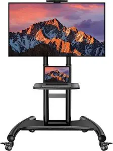 Perlesmith PSTVMC05 32 to 70 in, 100 lbs capacity, mobile TV stand