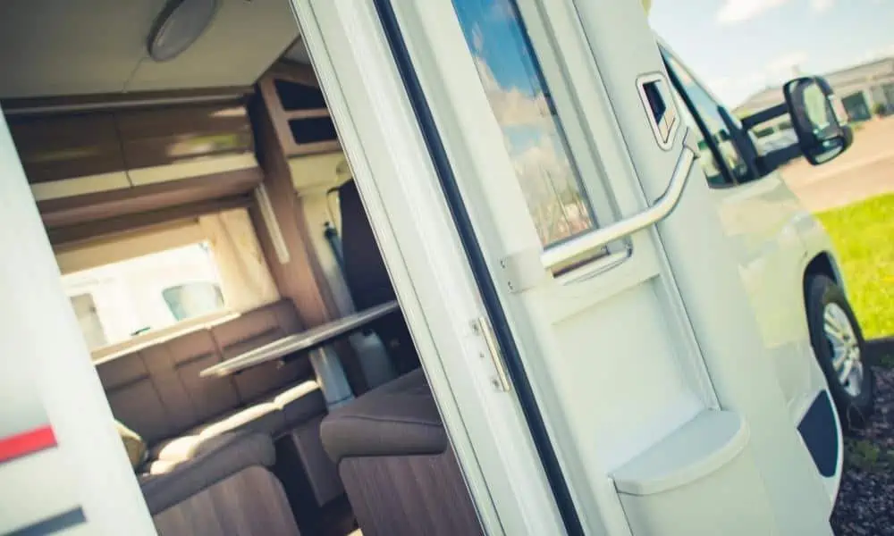 RV parked after travel