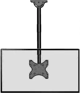 Wali CM2343 23 to 43 inches, 110 lbs ceiling pole TV mount