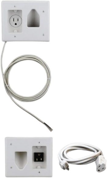 Data comm 50-3323-WH-KIT In-wall cable management kit