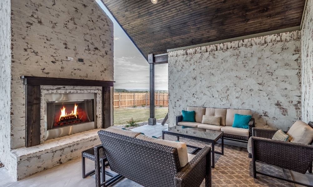 An outdoor living space