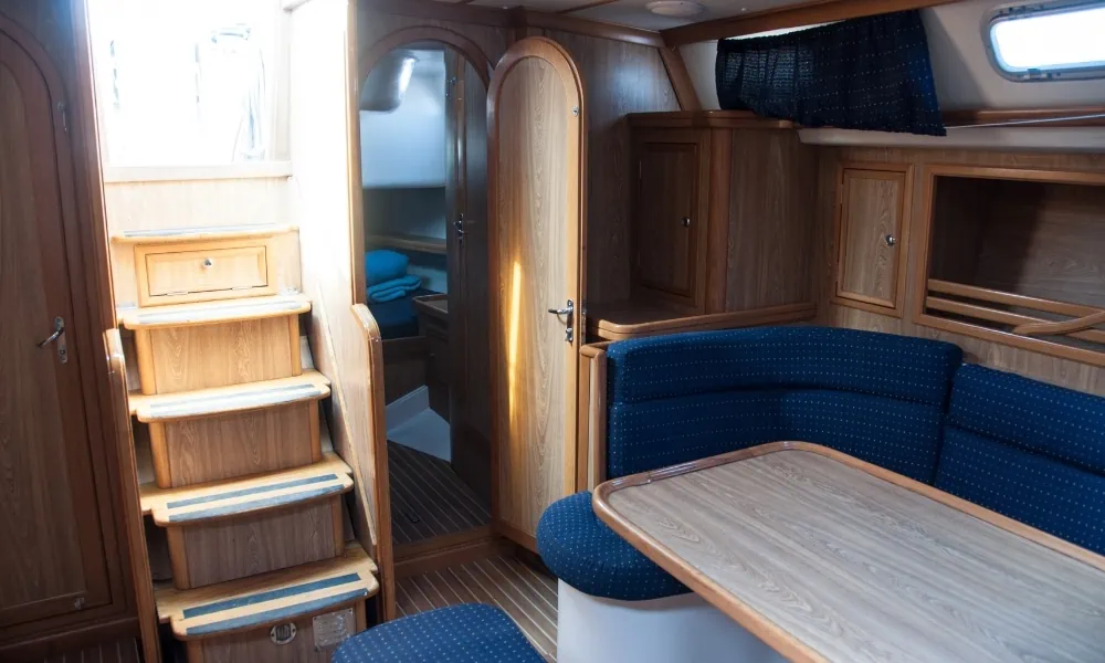 Finding mounting spot in yacht interior