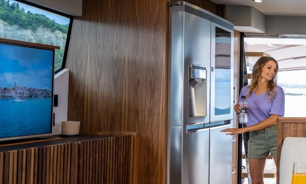 Interior of a yacht