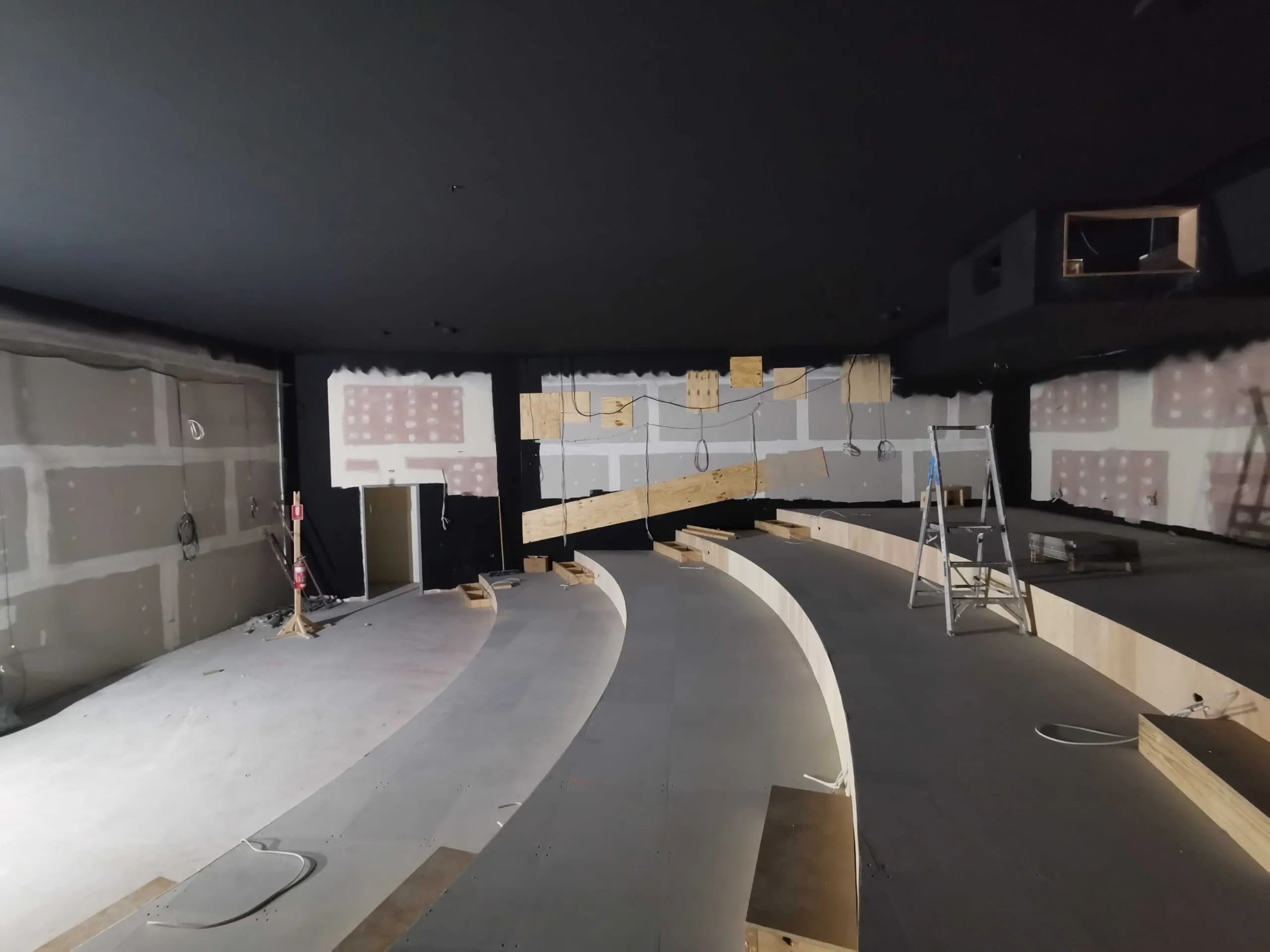 Elevation on the construction of home theater